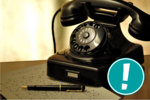 Altes Schnurtelefon