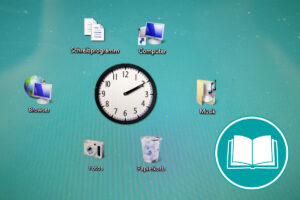 Viele verschiedene Desktop-Icons von Programmen