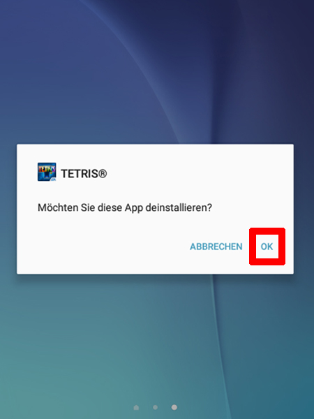 so loscht man apps android