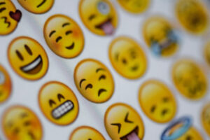 Emojis auf dem Bildschirm