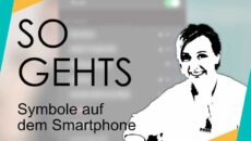 Symbole auf dem Smartphone
