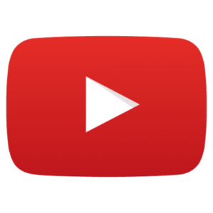 YouTube-Logo; roter breiter Knopf mit weißem Dreieck in der Mitte